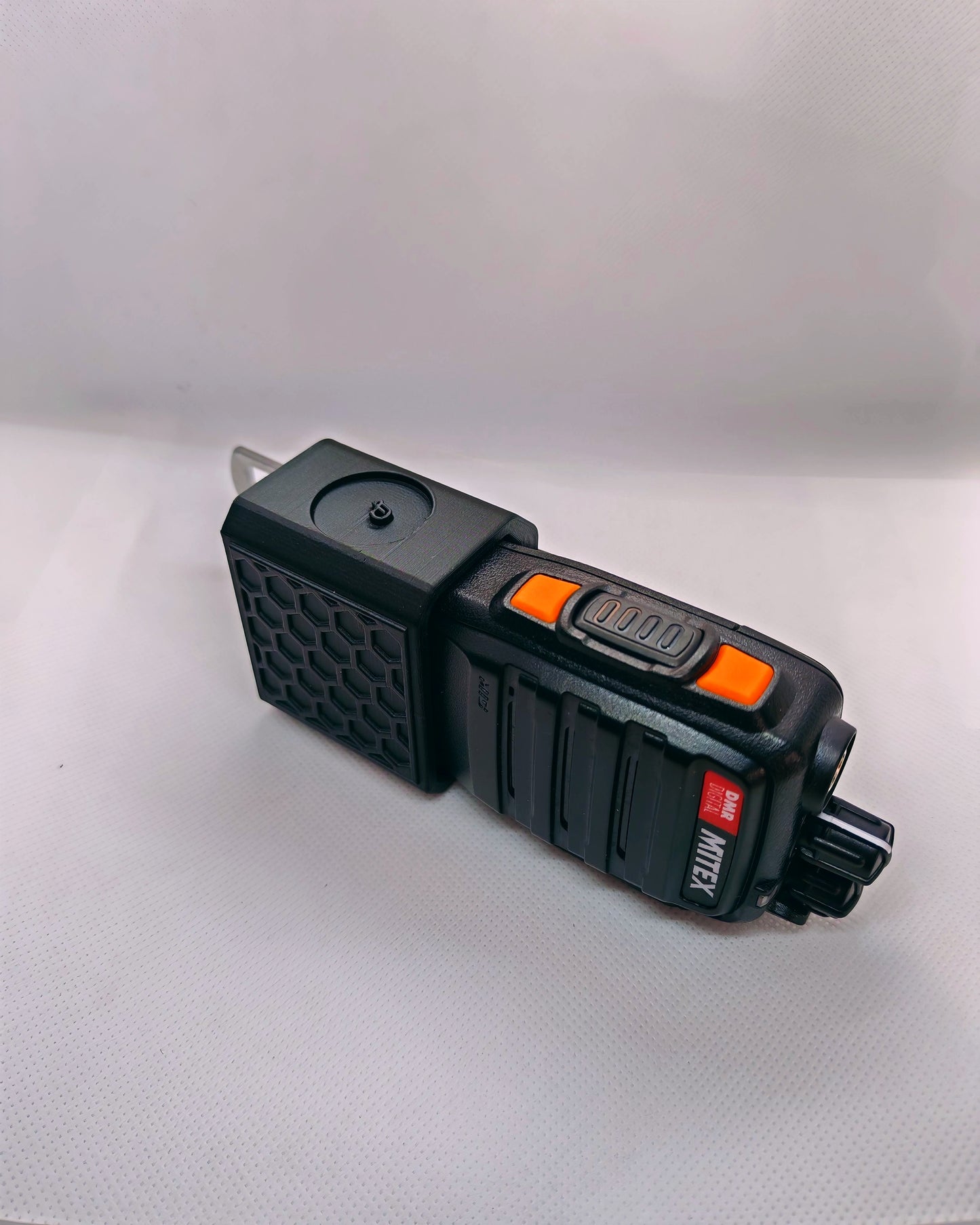 Mitex compatible radio walkie talkie seat belt holder - DMR/Mitex Xtreme Digital Version